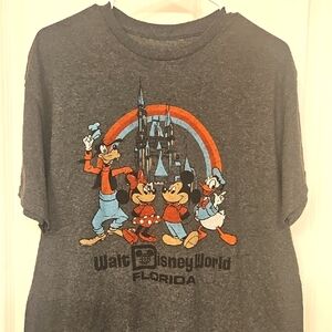 Disneyworld Gray Graphic T-Shirt, Large, Unisex EUC